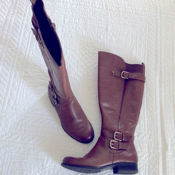 Naturalizer Johanna Tall Leather Boot-Size 4.5 - Picture 1 of 9